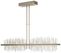 Gossamer 51.9" Soft Gold & Vintage Platinum Short LED Pendant