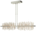 Gossamer 51.9" Sterling & Soft Gold Short LED Pendant