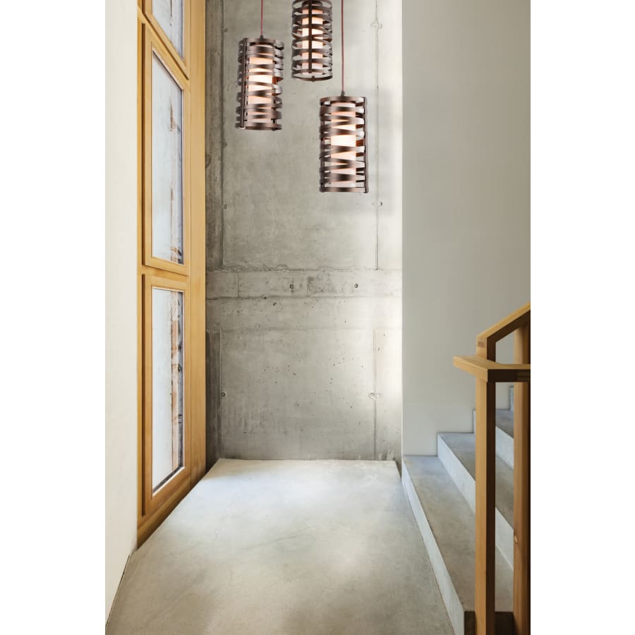 Hammerton Studio Tempest 3 Light 18" Wide Full Sized Multi Light Pendant - Medium (E26) with Frosted Glass Inner and Finished to Match Metal Outer Shades