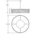 Hammerton Studio Tempest 8 Light 48" Wide Drum Chandelier - Medium (E26) with Finished to Match Metal Shade