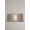 Hammerton Studio Uptown Mesh Single Light 24" Wide LED Drum Chandelier - with Frosted Glass Inner and Finished to Match Metal Outer Shade