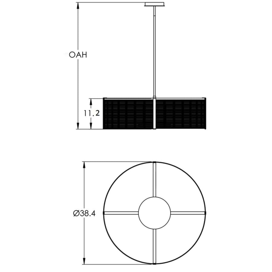 Hammerton Studio Downtown Mesh 4 Light 38" Wide Drum Chandelier - Medium (E26) with Frosted Glass Inner Shades and Finished to Match Outer Metal Shade