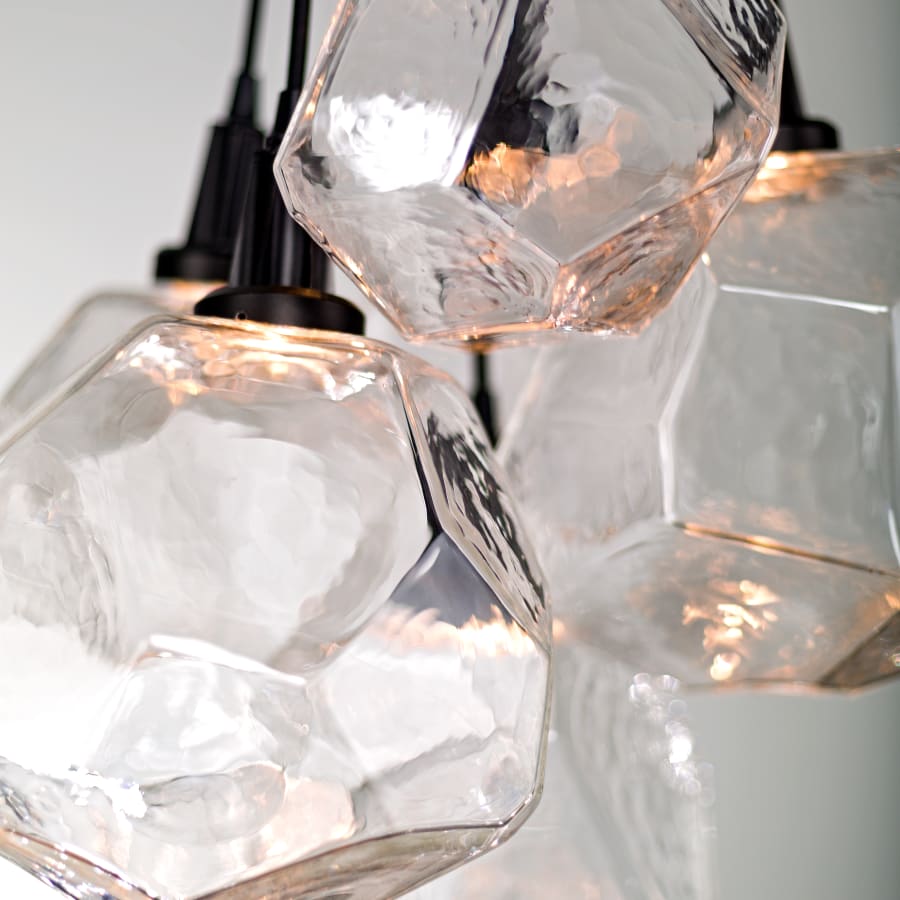 Hammerton Studio Gem 18" Wide 6 Light Hand Blown Glass LED Pendant Cluster