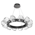 Hammerton Studio Gem 36" Wide 12 Light Radial Chandelier with Clear Glass Shades - 3000K