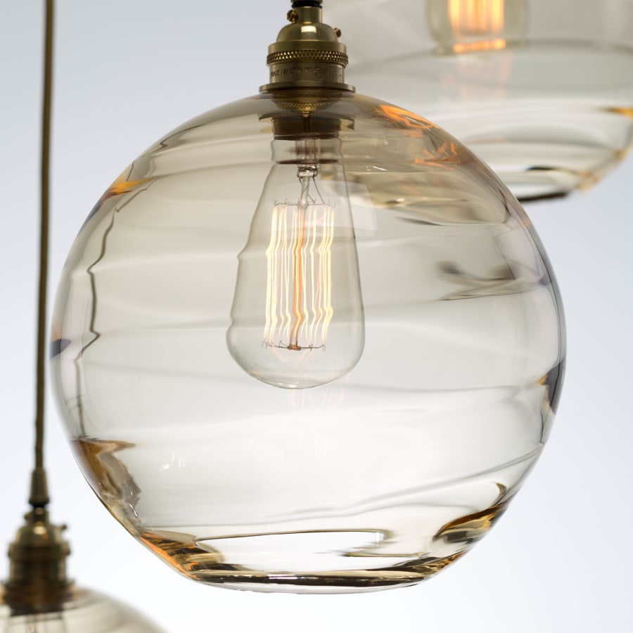 Hammerton Studio Terra 21" Wide Artisan Crafted Optic Glass 3 Light Pendant
