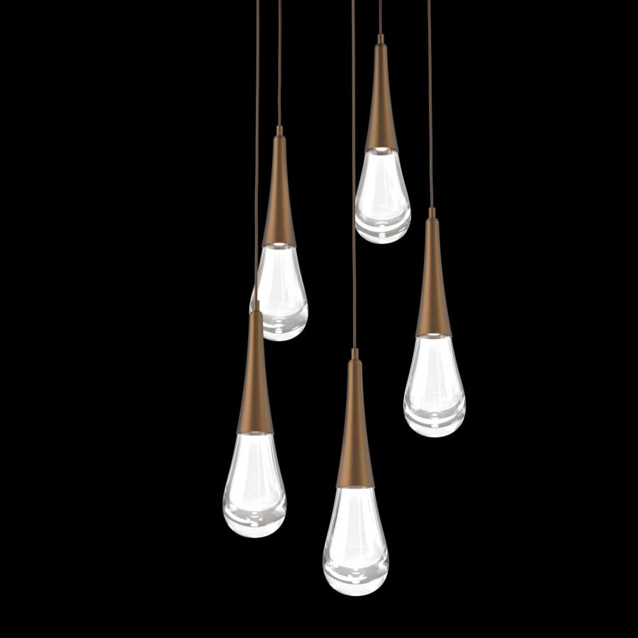 Hammerton Studio Raindrop 5 Light 20" Wide LED Abstract Multi Light Pendant - 3000K