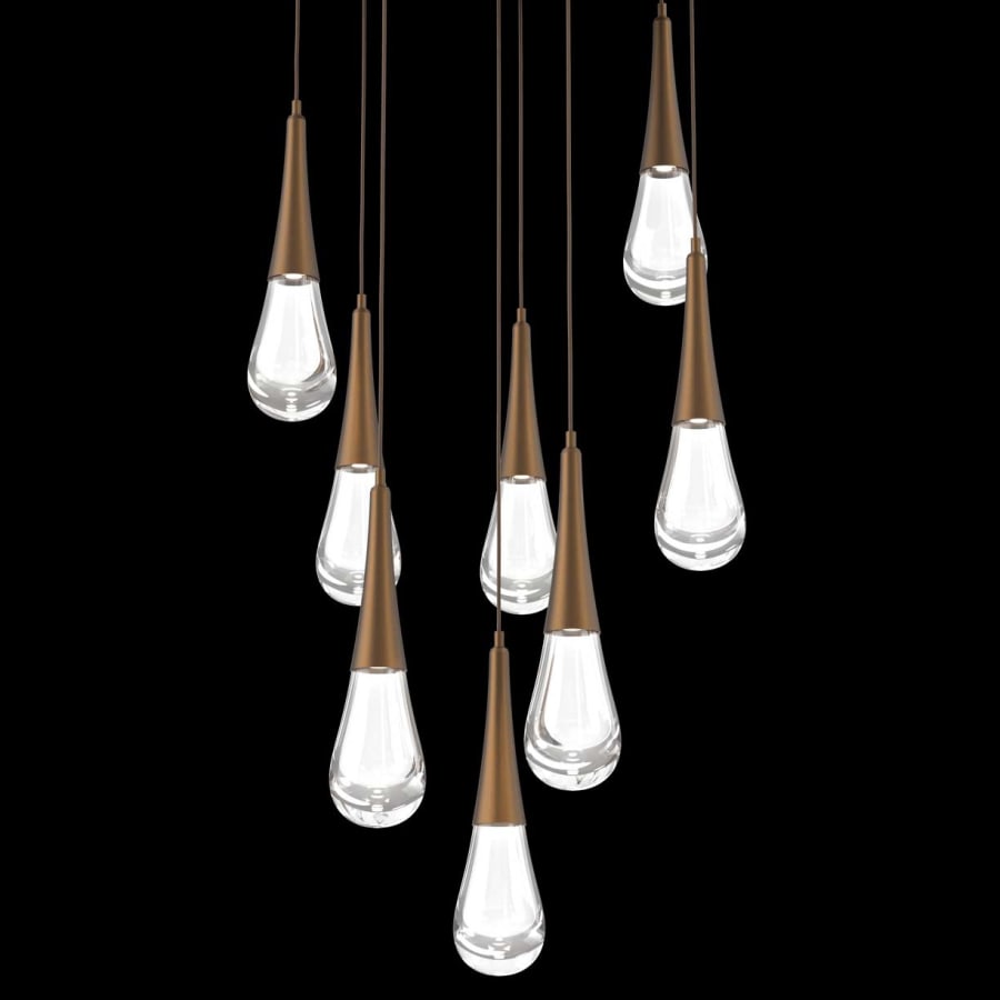 Hammerton Studio Raindrop 8 Light 27" Wide LED Abstract Multi Light Pendant - 3000K