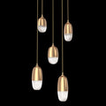 Hammerton Studio Pebble 5 Light 20" Wide LED Abstract Multi Light Pendant - 3000K