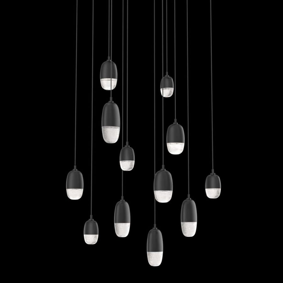 Hammerton Studio Pebble 12 Light 33" Wide LED Abstract Multi Light Pendant - 3000K
