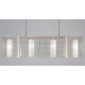 Hammerton Studio Downtown Mesh 4 Light 45" Wide Chandelier - Medium (E26) with Frosted Glass Inner Shades and Finished to Match Outer Metal Shade