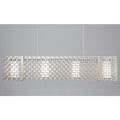 Hammerton Studio Tweed 4 Light 45" Wide Chandelier - Medium (E26) with Frosted Glass Inner Shades and Finished to Match Outer Metal Shade