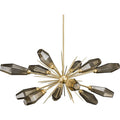 Hammerton Studio Aalto 53" Wide Artisan Crafted Geometric Optic Glass 12 Light Oval Starburst Chandelier