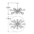 Hammerton Studio Blossom 12 Light 46" Wide LED Sputnik Chandelier