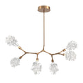 Hammerton Studio Blossom 36" Wide LED Abstract Chandelier with Clear Blossom Blown Glass Shades