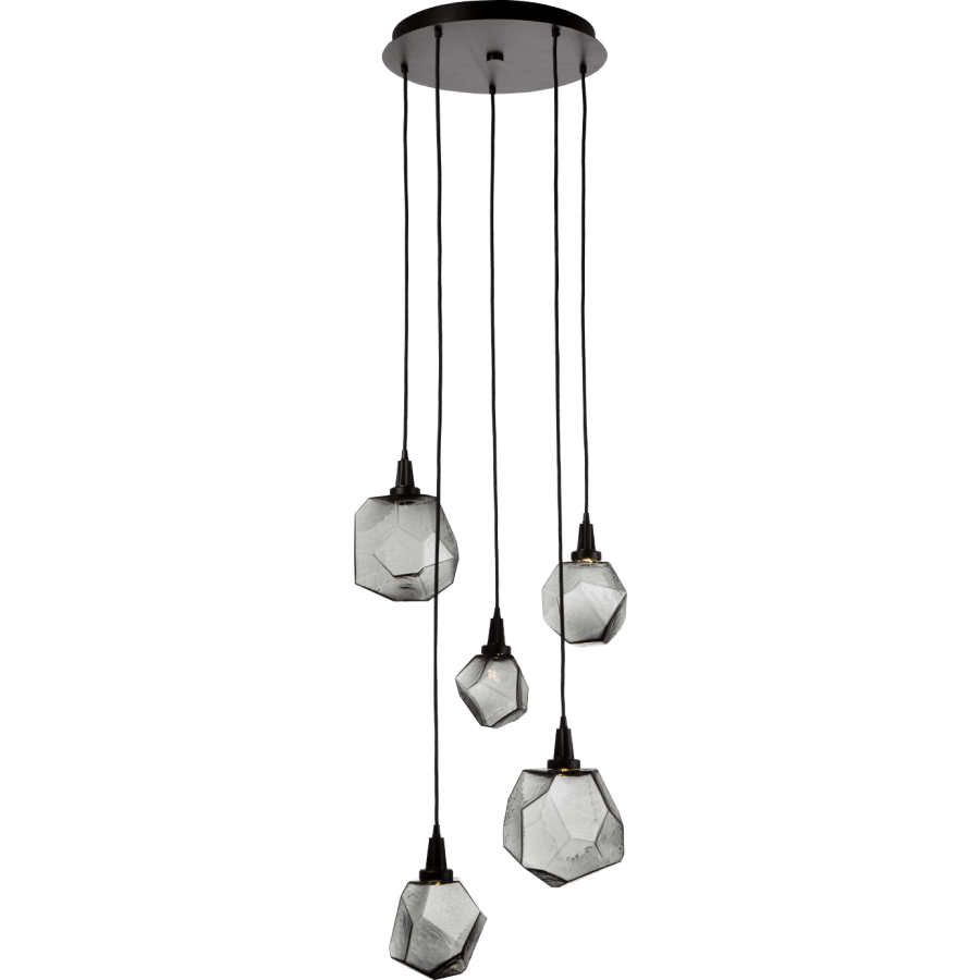 Hammerton Studio Gem 22" Wide 5 Light Hand Blown Glass LED Pendant