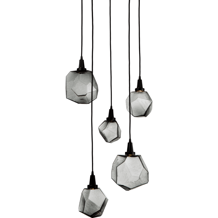 Hammerton Studio Gem 22" Wide 5 Light Hand Blown Glass LED Pendant