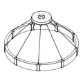 Hammerton Studio Parallel 60" Wide Artisan Crafted LED Chandelier with Hand Textured Glass