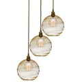 Hammerton Studio Terra 21" Wide Artisan Crafted Optic Glass 3 Light Pendant