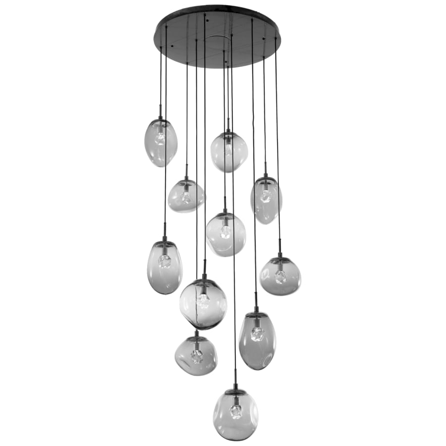 Hammerton Studio Cosmos 38" Wide Artisan Crafted 11 Light Nebula Glass Pendant