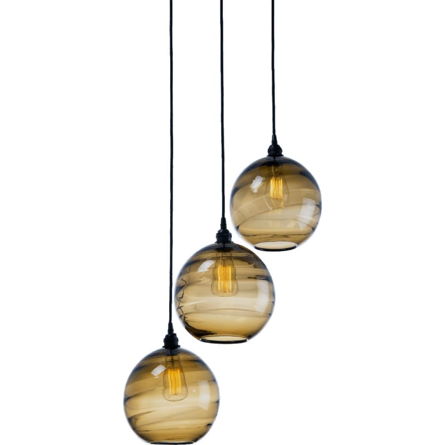 Hammerton Studio Terra 21" Wide Artisan Crafted Optic Glass 3 Light Pendant
