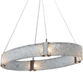 Hammerton Studio Parallel 12 Light 44" Hand Textured Glass LED Chandelier