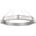 Hammerton Studio Glacier Single Light 48" Wide LED Ring Chandelier with Cast Glass Shades