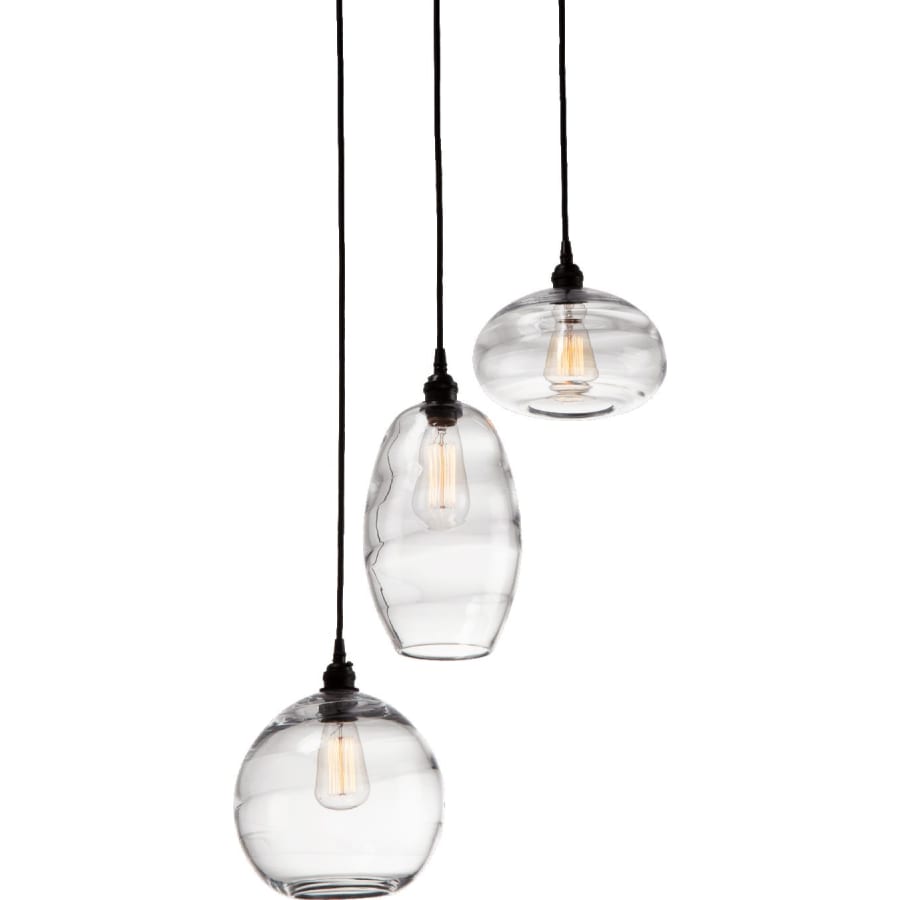 Hammerton Studio Misto 21" Wide Artisan Crafted Optic Glass 3 Light Pendant