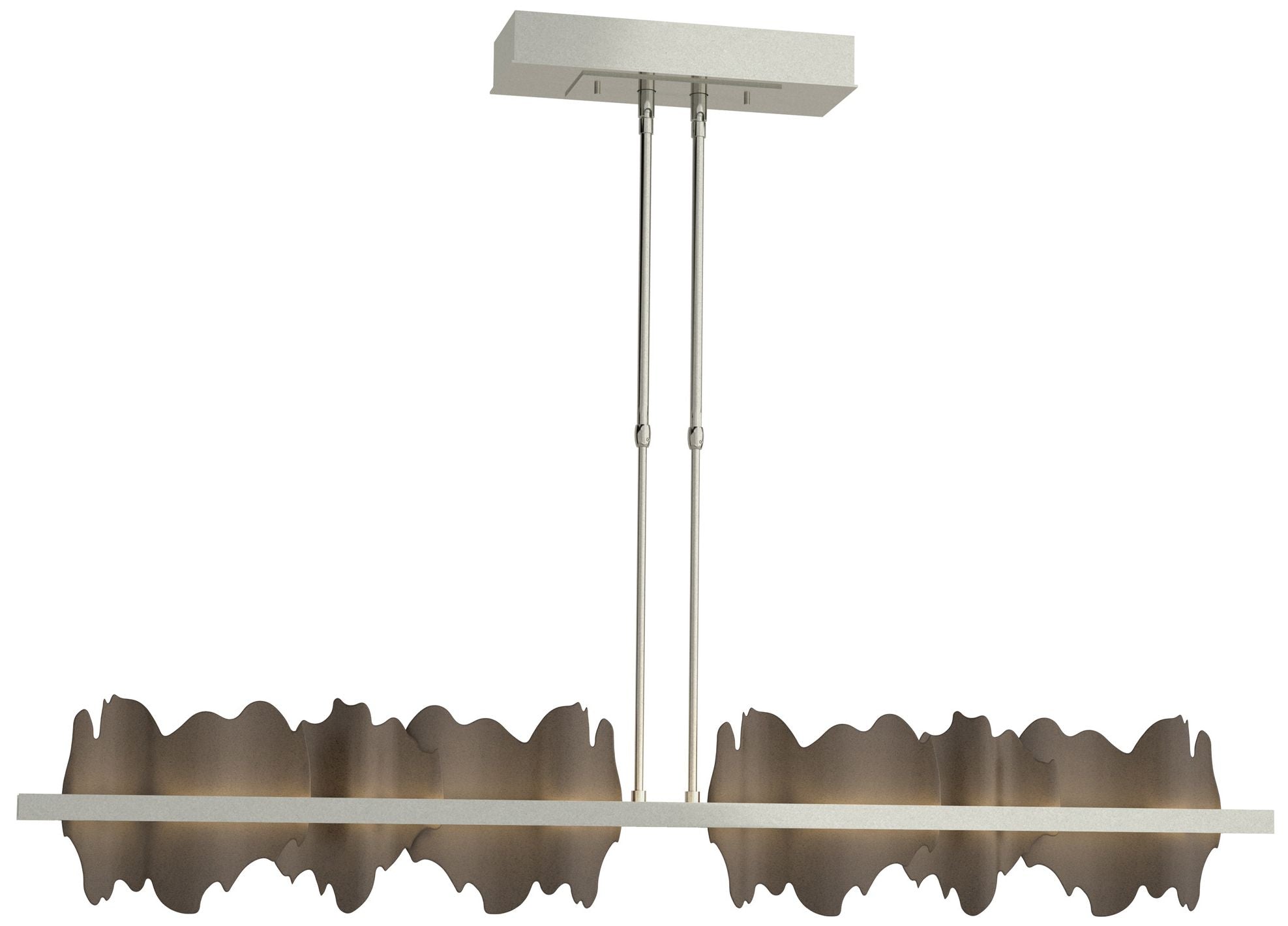Hildene 51.9" Sterling & Bronze Short LED Pendant