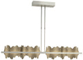 Hildene 51.9" Sterling & Soft Gold Short LED Pendant