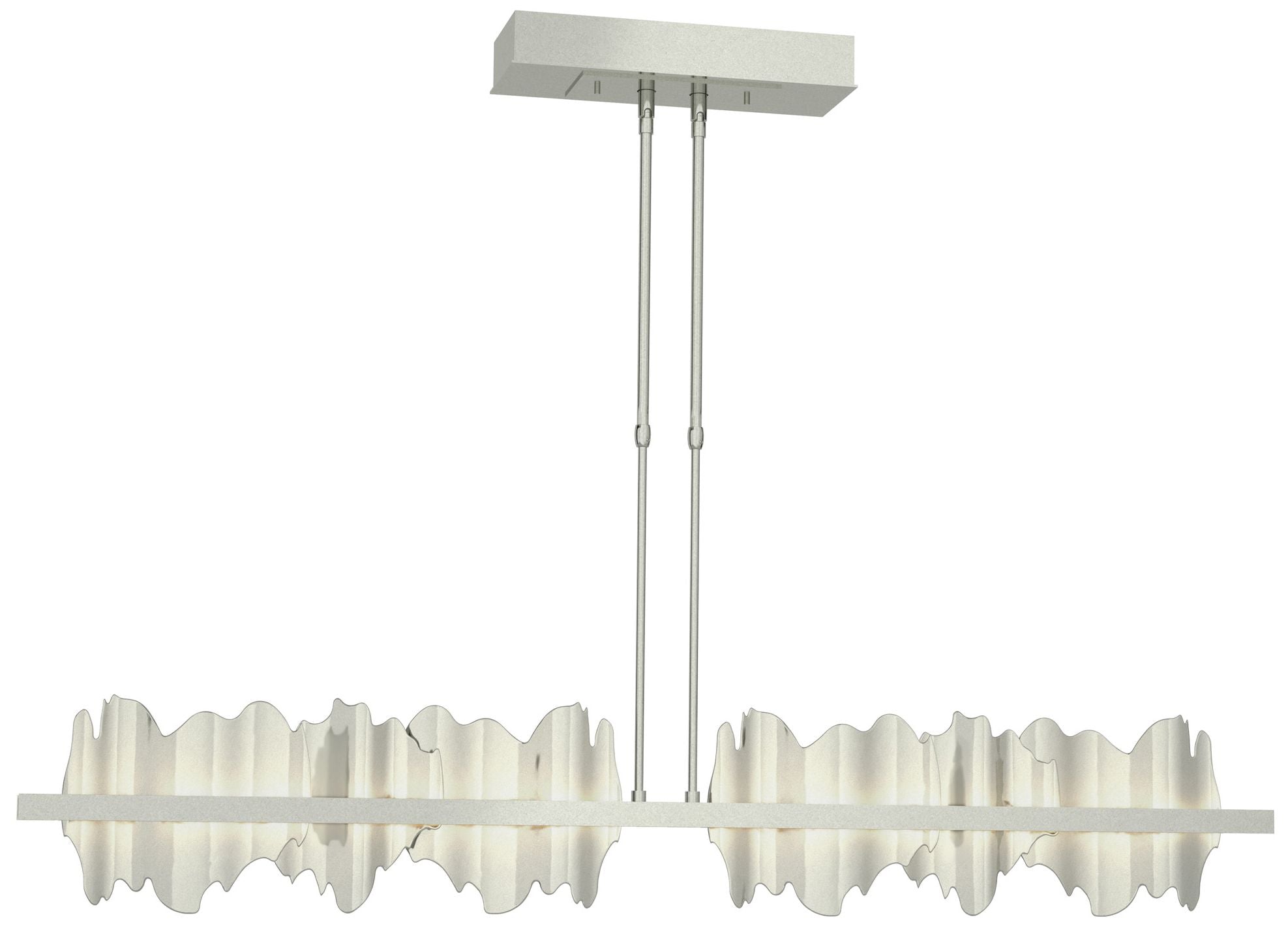 Hildene 51.9" Sterling & Sterling Long LED Pendant