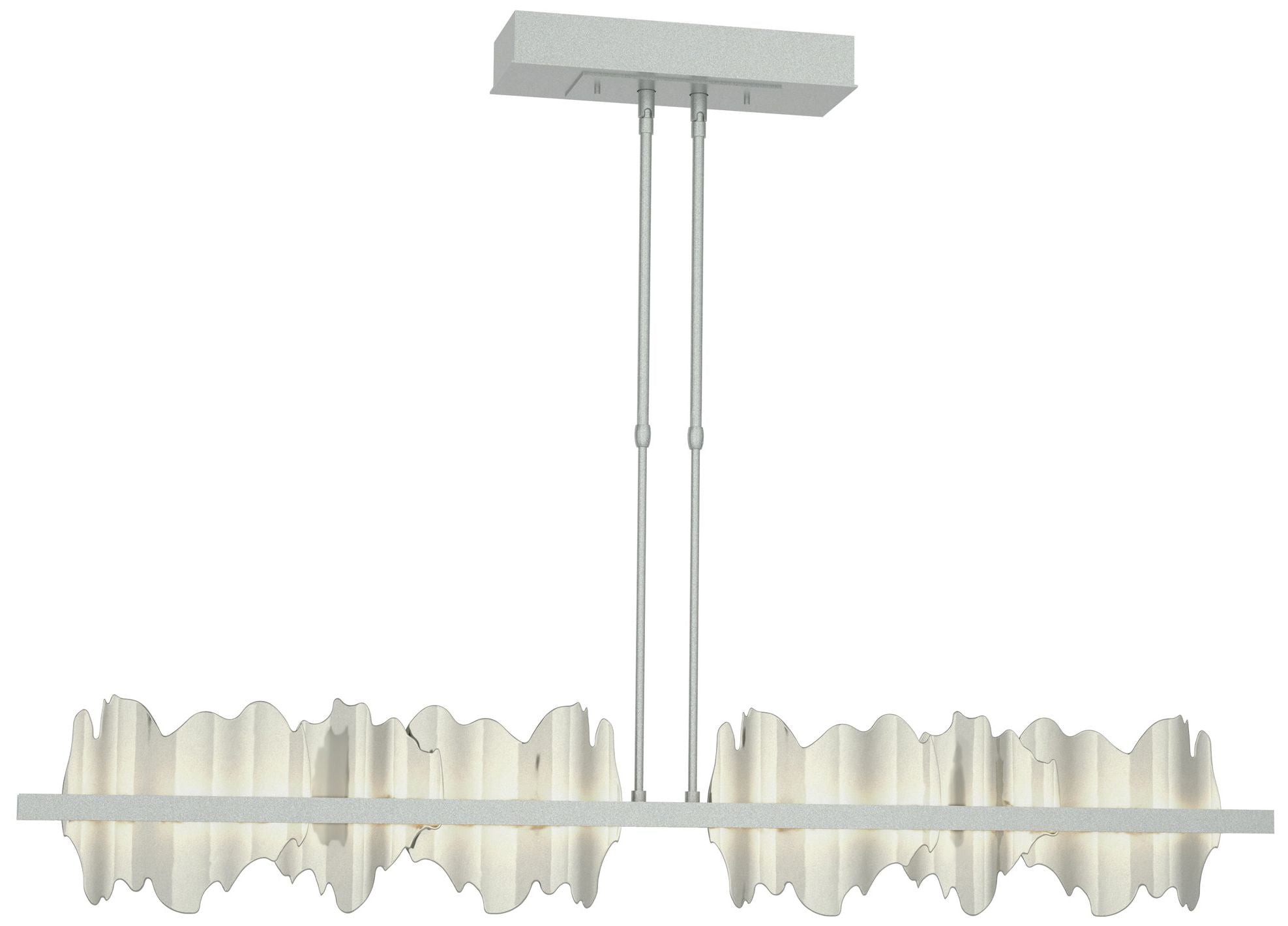 Hildene 51.9" Vintage Platinum & Sterling Long LED Pendant