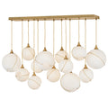 Hinkley Lighting Skye 13 Light 60" Wide Linear Pendant with Glass Shades