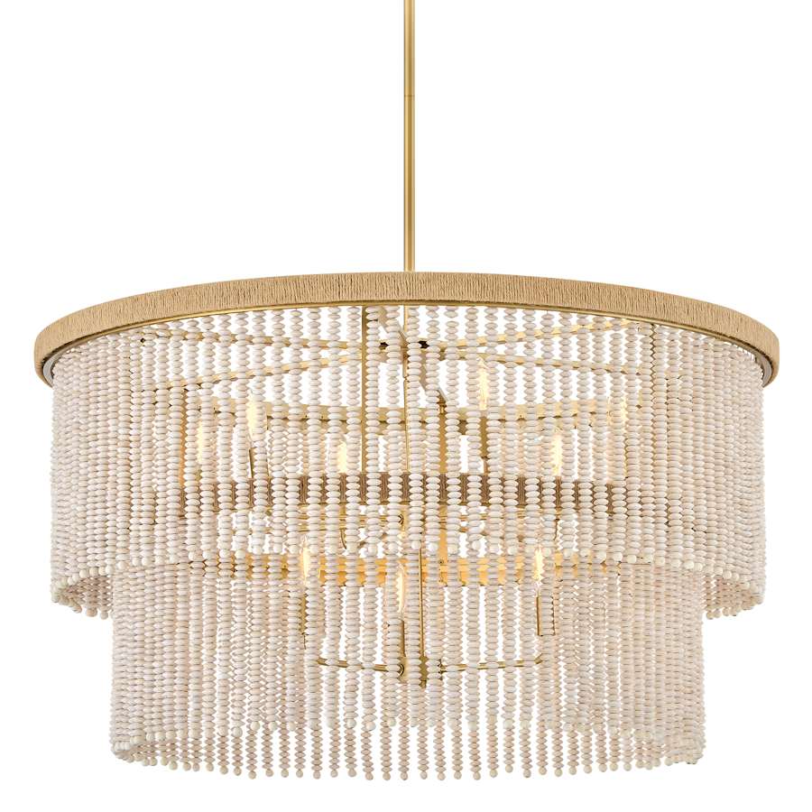 Hinkley Lighting Indra 9 Light 38" Wide Beaded Waterfall Chandelier