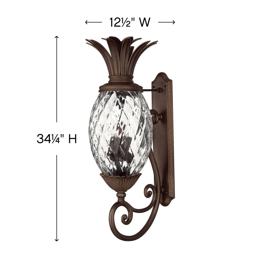 Hinkley Lighting 34" Height 4 Light Outdoor Wall Sconce from the Plantation Collection
