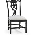 Jonathan Charles Spark Chippendale Side Chair - Black (493330-SC-BLA-F053) - Set of 2