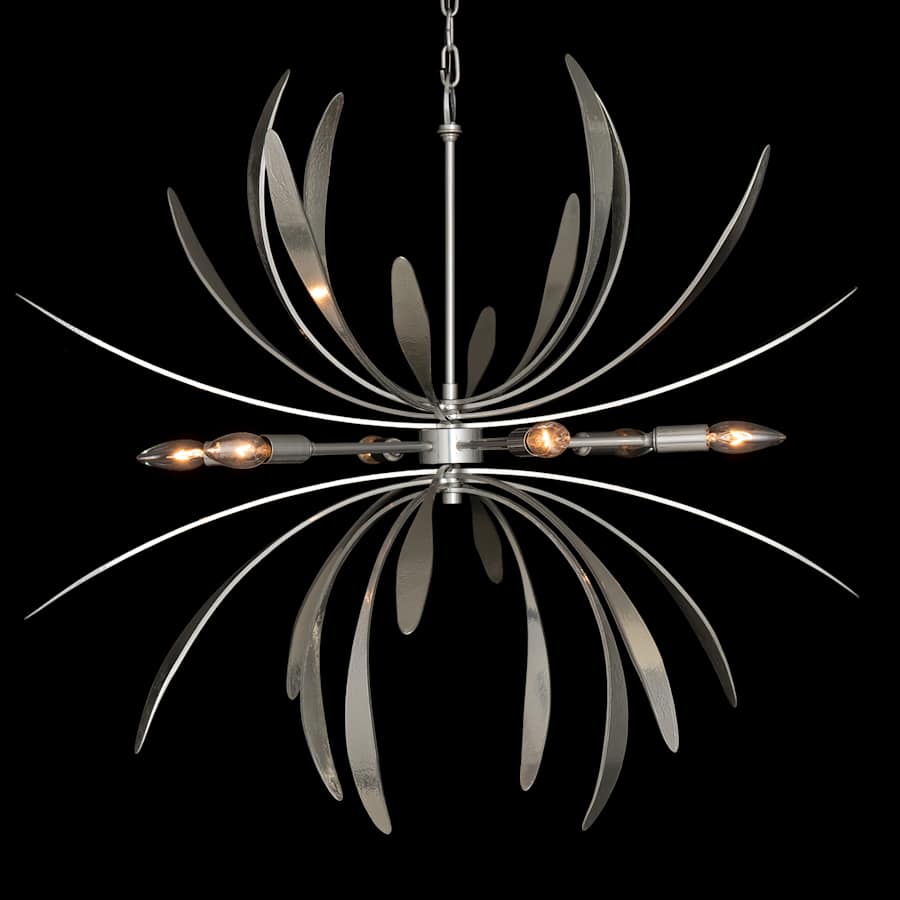 Hubbardton Forge Dahlia 6 Light 33" Wide Taper Candle Style Chandelier