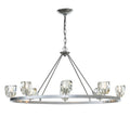 Hubbardton Forge Gatsby 8 Light 45" Wide Crystal Ring Chandelier