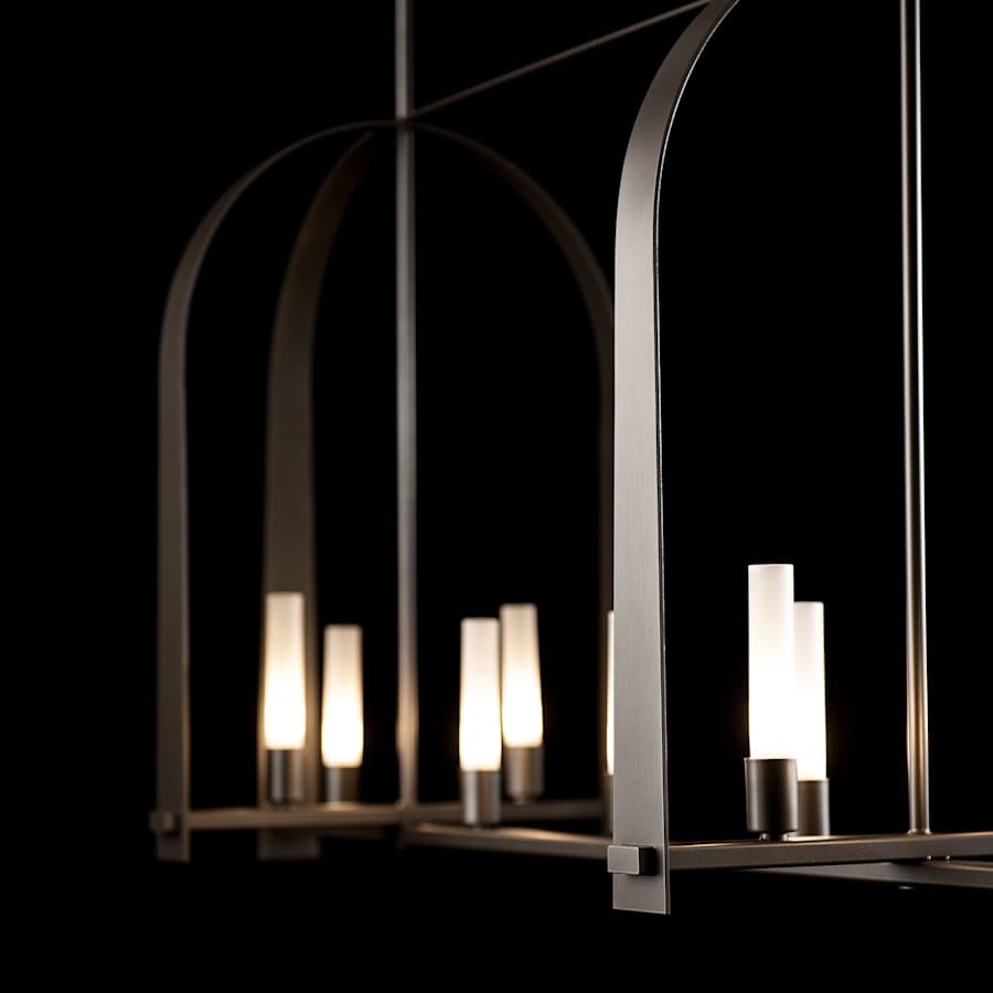 Hubbardton Forge Triomphe 9 Light 41" Wide Linear Pendant