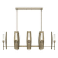 Hubbardton Forge Passage 8 Light 52" Wide Taper Candle Linear Pendant