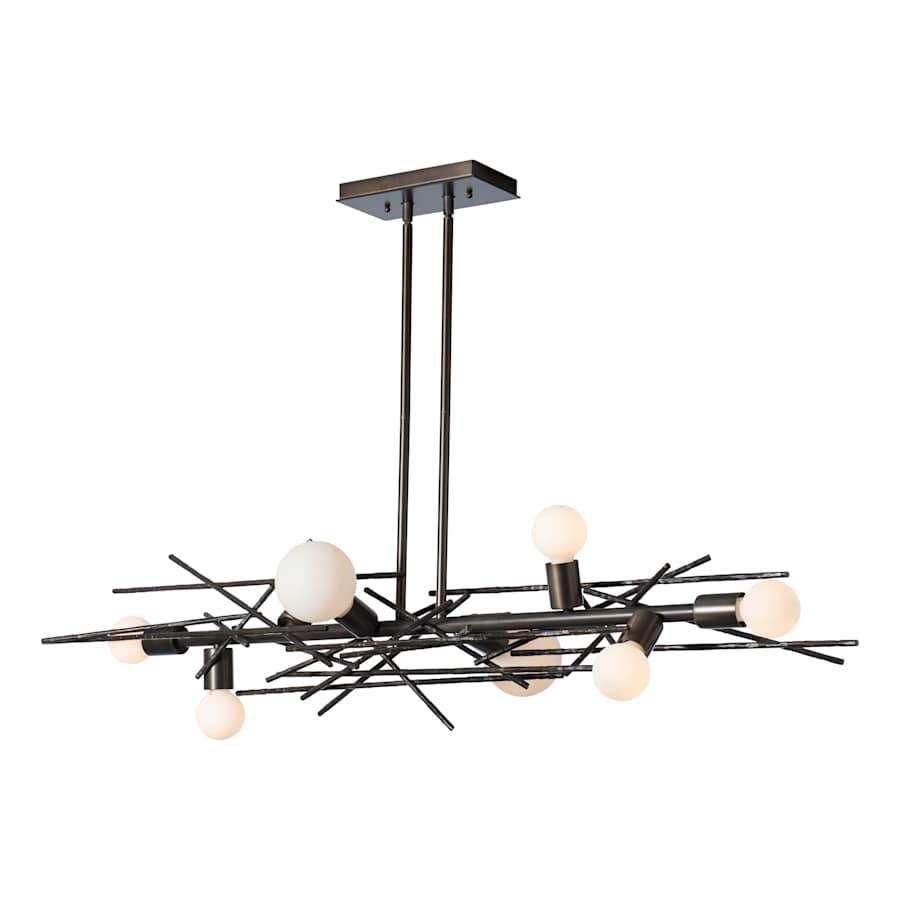 Hubbardton Forge Brindille 8 Light 54" Wide LED Abstract Linear Pendant