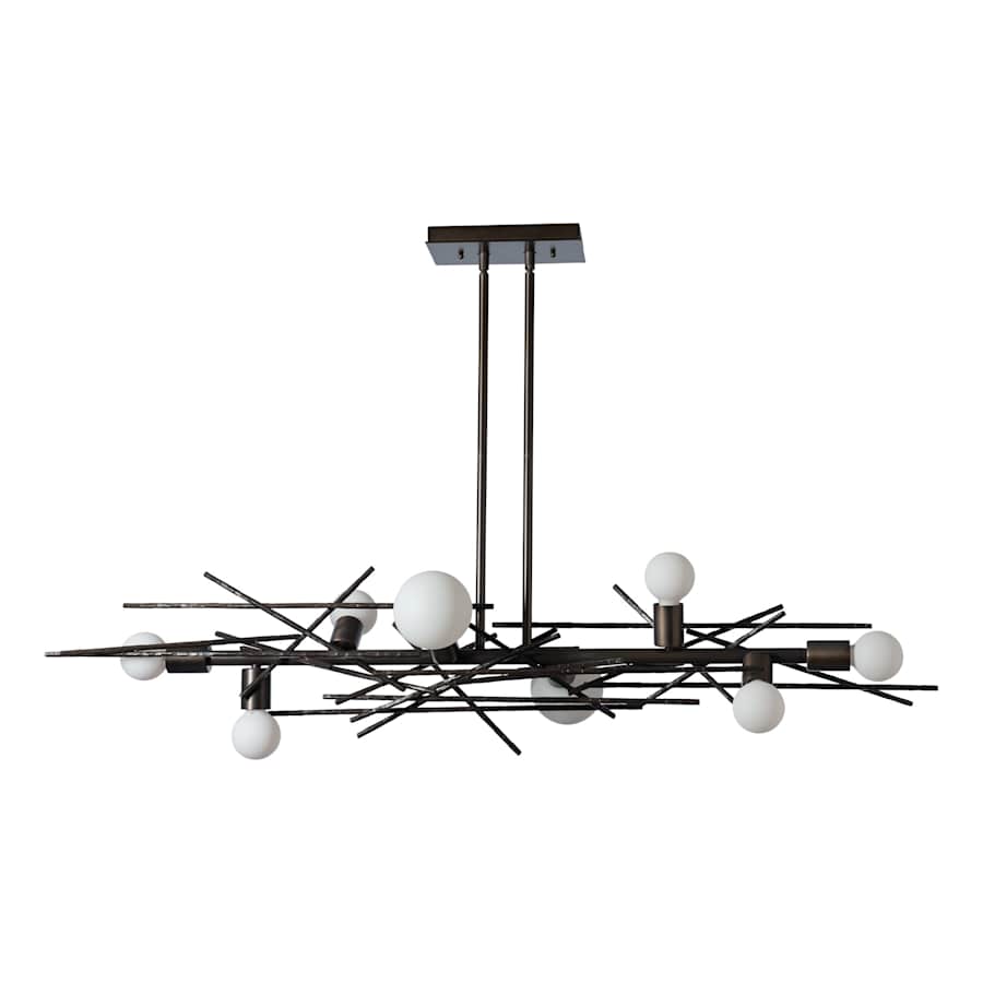 Hubbardton Forge Brindille 8 Light 54" Wide LED Abstract Linear Pendant