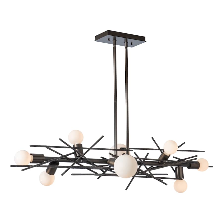 Hubbardton Forge Brindille 8 Light 54" Wide LED Abstract Linear Pendant