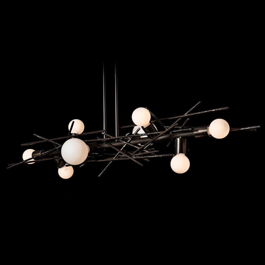 Hubbardton Forge Brindille 8 Light 54" Wide LED Abstract Linear Pendant