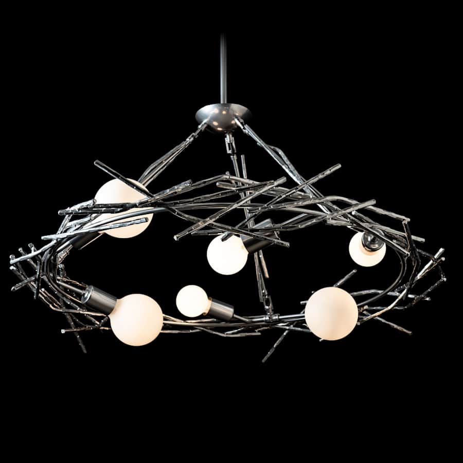 Hubbardton Forge Brindille 6 Light 37" Wide LED Abstract Pendant