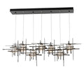 Hubbardton Forge Tura 7 Light 54" Wide Abstract Linear Pendant