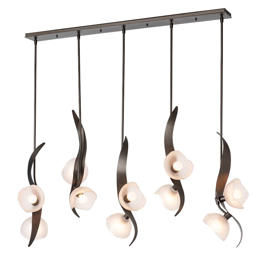 Hubbardton Forge Mika 10 Light 54" Wide Linear Pendant