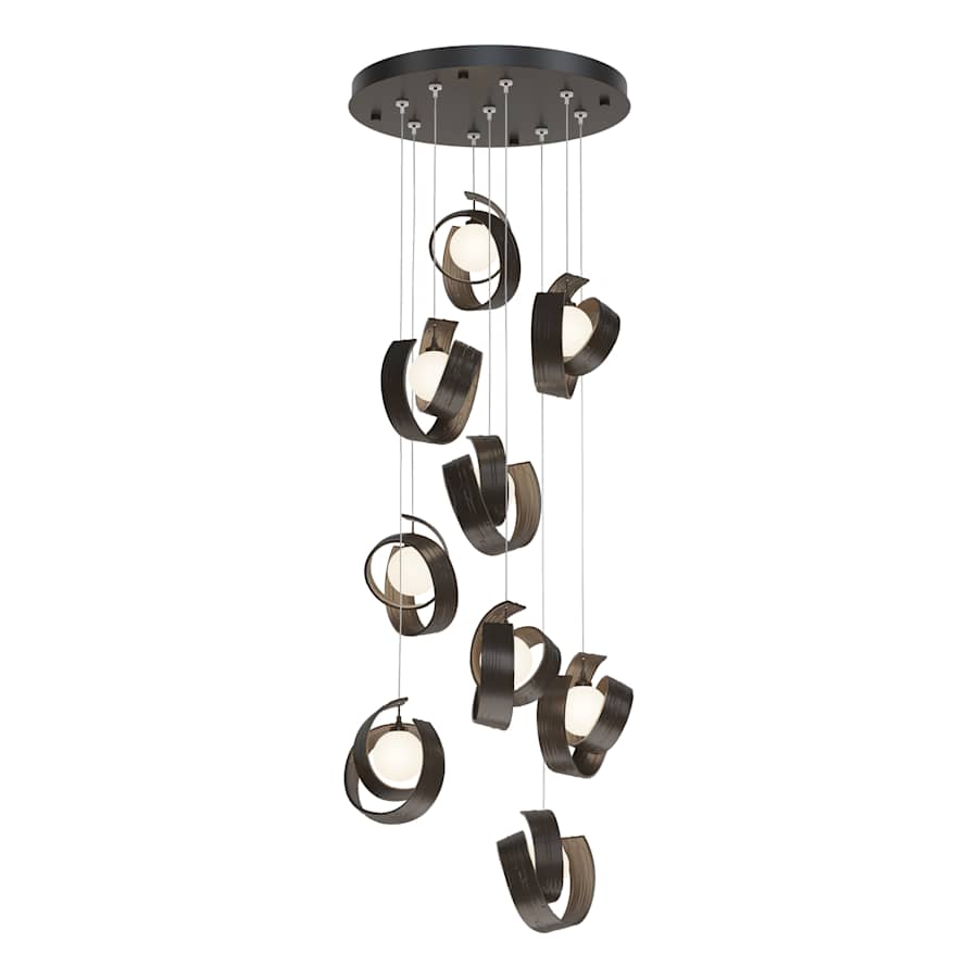 Hubbardton Forge Riza 9 Light 22" Wide Multi Light Pendant