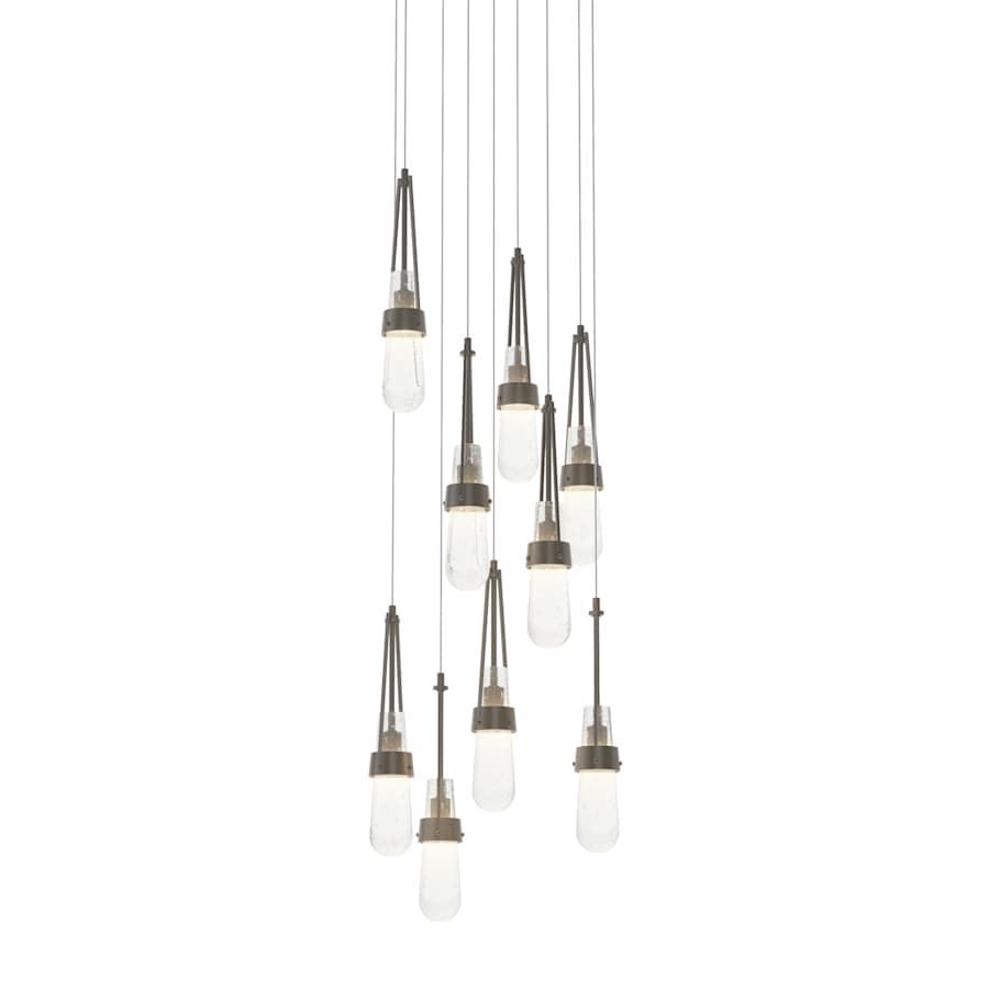 Hubbardton Forge Link 9 Light 21" Wide Multi Light Pendant