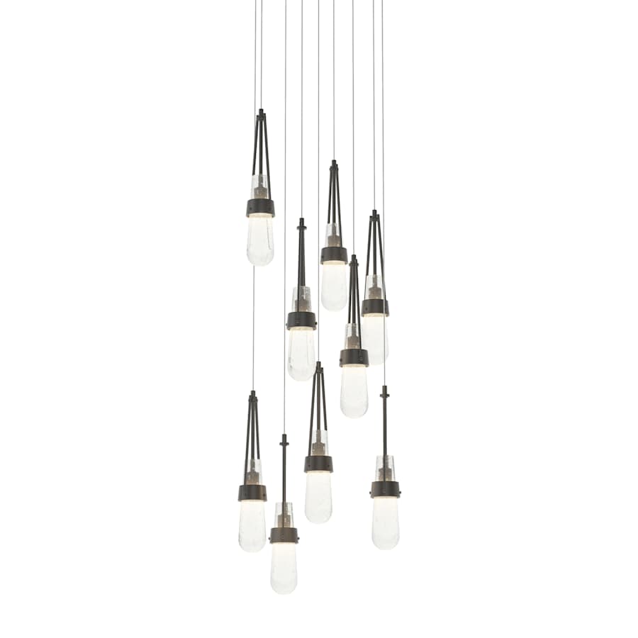 Hubbardton Forge Link 9 Light 21" Wide Multi Light Pendant