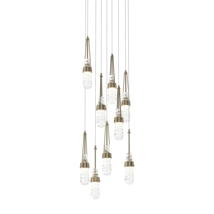 Hubbardton Forge Link 9 Light 21" Wide Multi Light Pendant